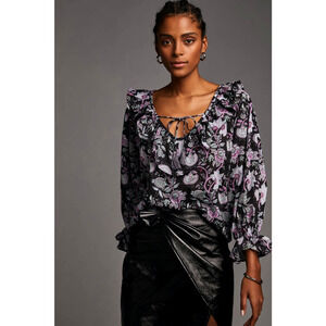 Anthropologie Mille May Floral Blouse - New Small